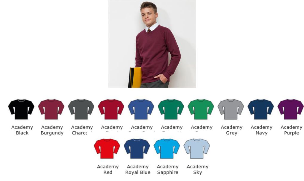 AWD AC001 Academy Raglan Sweatshirt  AWD AC001 Academy Raglan Sweatshirt